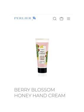 New Perlier Berry Blossom Honey Hand Cream 3.3 oz Pink